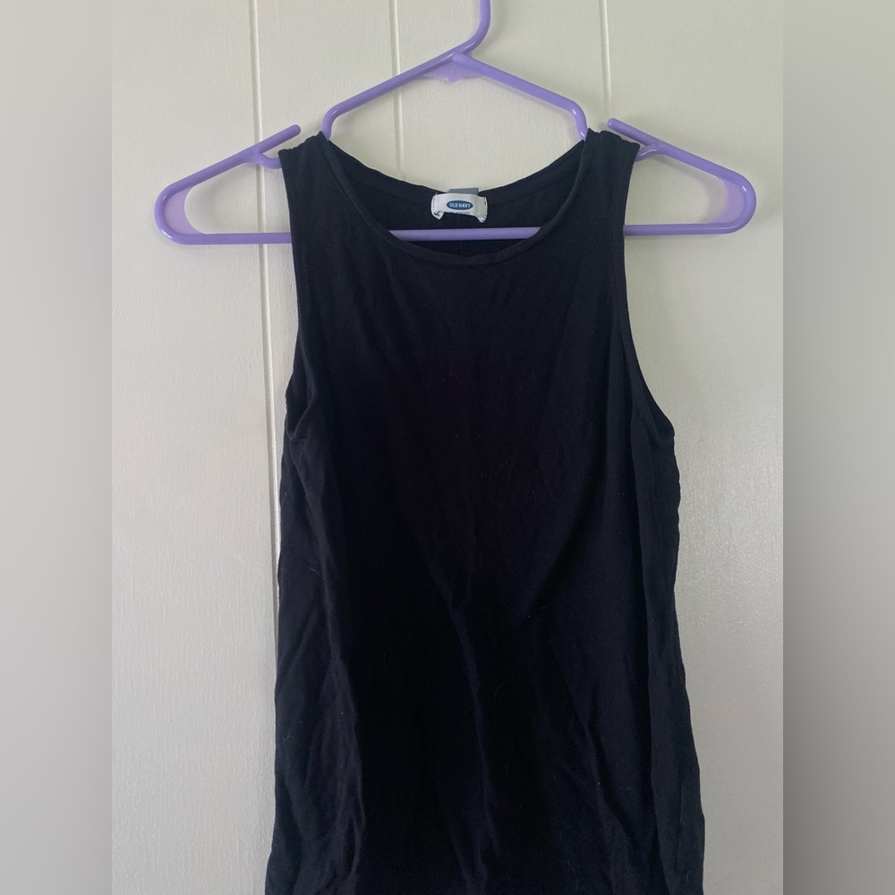 Black tank top